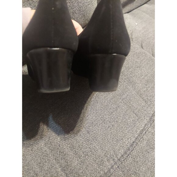 LifeStride Womens Parigi Glossy Black Heels Pumps Shoes 8M Y2K Party Suede - Picture 5 of 10